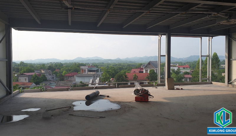 Khung cảnh phía trước rất thoáng và đẹp